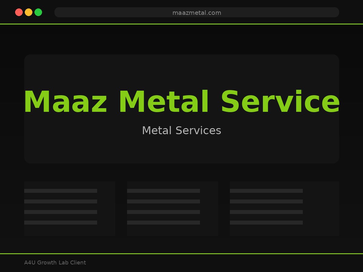 Maaz Metal Service